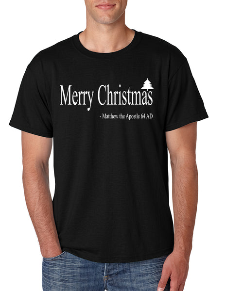 Men's T Shirt Matthew The Apostle Merry Christmas Tee Holiday