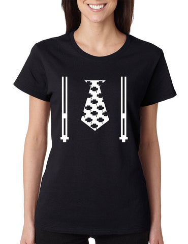 Irish shamrock tie women t-shirt saint patricks day - ALLNTRENDSHOP - 1