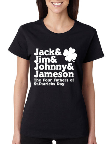 The four fathers of st patricks day women T-shirt - ALLNTRENDSHOP - 1