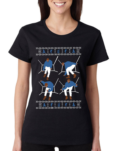 Women's T Shirt 4 1-800 Hotline Bling Ugly Xmas Sweater Holiday - ALLNTRENDSHOP - 2