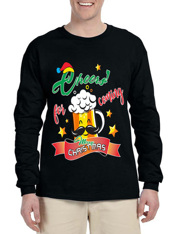 Men's Long Sleeve Cheers For Coming Xmas Gift Idea
