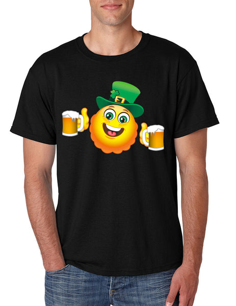 Irish smiling Emoji ST patricks men t-shirt - ALLNTRENDSHOP - 4