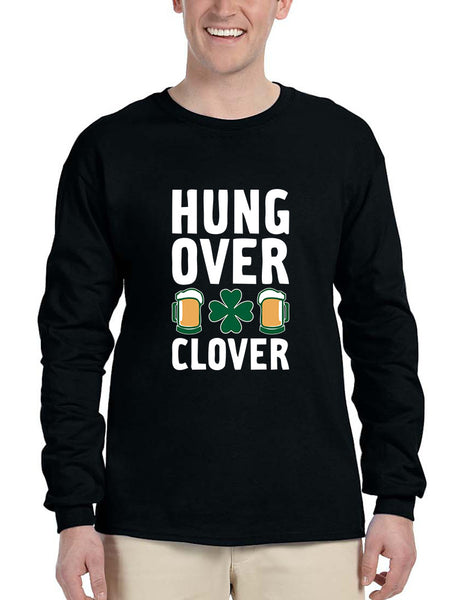 Men's Long Sleeve Hungover Clover St Patrick's Day Party Top