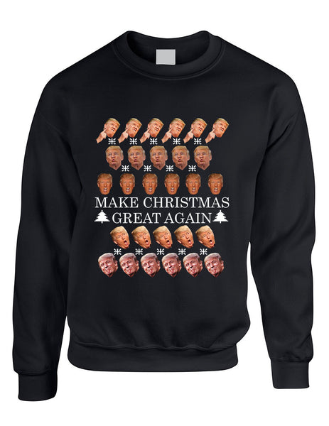 Adult Sweatshirt Make Christmas Great Again Love Trump Ugly Xmas - ALLNTRENDSHOP - 2