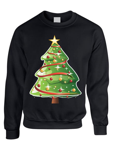 Adult Sweatshirt Christmas Tree Cool Ugly Xmas Trendy Present