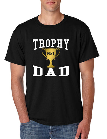 Men's T Shirt Trophy Dad Love Father Shirt Daddy Cool Gift - ALLNTRENDSHOP - 1