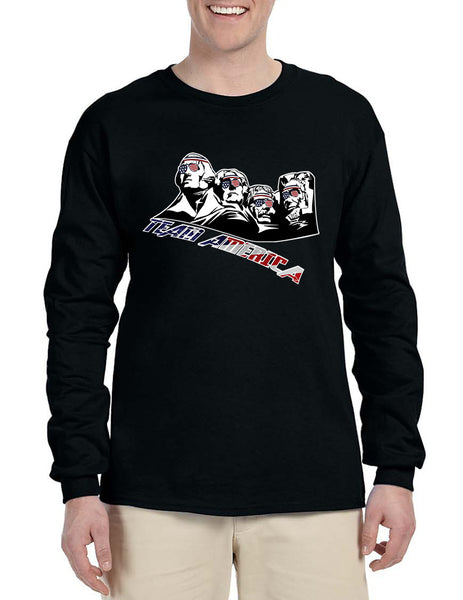 Men's Long Sleeve 4 Fathers American Team 4th Of July Shirt