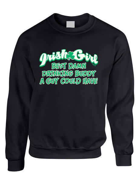 Irish girl best Drinking buddy women sweatshirt st patricks - ALLNTRENDSHOP - 5