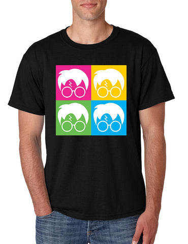 Men's T Shirt 4 Faces Harry Glasses Scar Cool Popular Tee Shirt - ALLNTRENDSHOP - 1