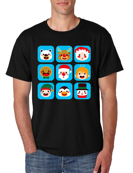 Men's T Shirt Christmas Icons Cool Ugly Xmas Symbols Shirt - ALLNTRENDSHOP - 2