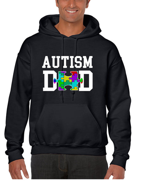 Men's Hoodie Autism Dad Proud Autistic Awareness Top