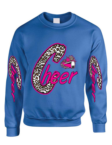 Cheer White Leopard women's sweatshirt - ALLNTRENDSHOP