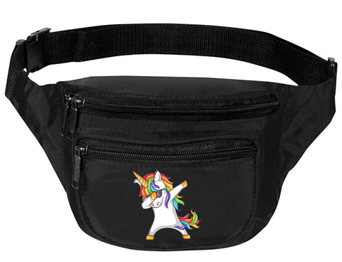 Adult Waist Pack Dabbing Unicorn Trendy Travel Pack Cute Funny Packs