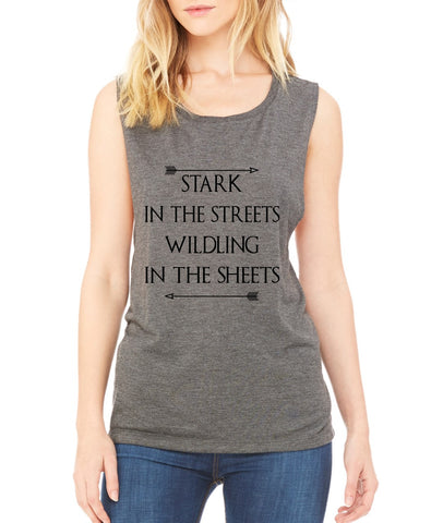 Namaste in bed women Flowy Scoop Muscle Tank - ALLNTRENDSHOP - 1