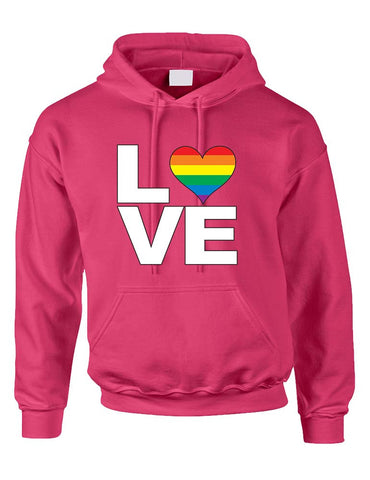 Love pride gays lesbians women hooded sweatshirt - ALLNTRENDSHOP - 1