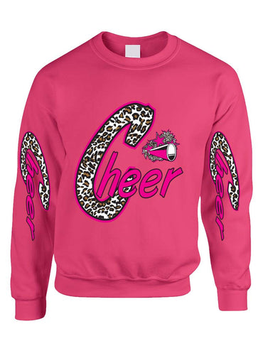 Cheer White Leopard women's sweatshirt - ALLNTRENDSHOP