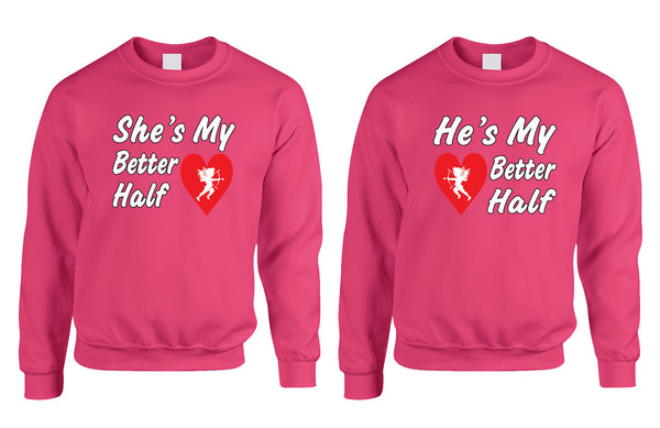she and hes my better half Couple sweatshirt - ALLNTRENDSHOP - 3