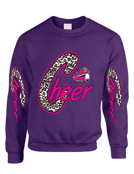 Cheer White Leopard women's sweatshirt - ALLNTRENDSHOP