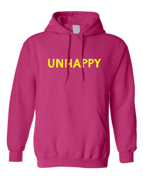 Adult Hoodie Unhappy Trendy Top Cool Sarcastic Funny Gift