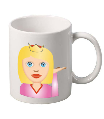 Princess Emoji Emoticon Mug - ALLNTRENDSHOP