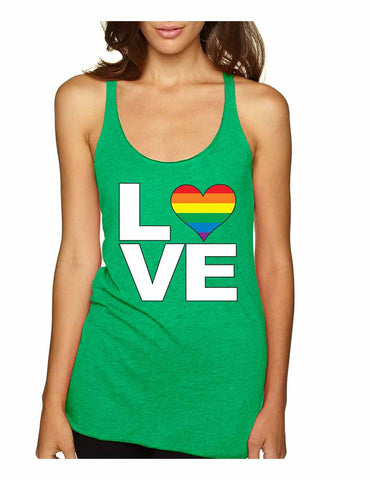 Love pride gays lesbians women Triblend Tanktop - ALLNTRENDSHOP - 1
