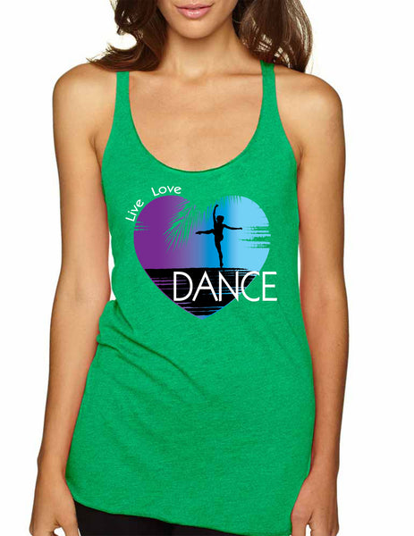 Women's Tank Top Dance Art Purple Print Love Cute Top Nice Gift - ALLNTRENDSHOP - 3