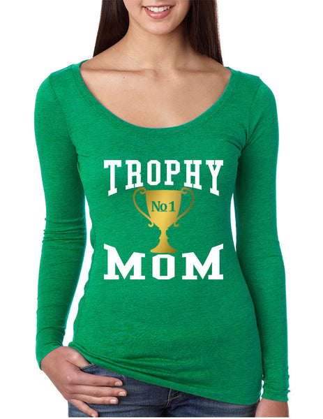 Women's Shirt Trophy Mom Cool Family Gift Love Mother's Day Top - ALLNTRENDSHOP - 5