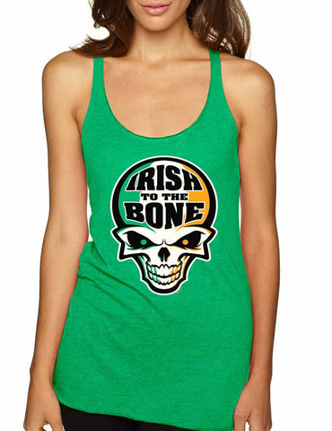 Irish To The Bone Skull women tanktop St Patrik - ALLNTRENDSHOP - 1