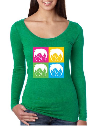 Women's Shirt 4 Faces Harry Glasses Scar Popular Cool T Shirt - ALLNTRENDSHOP - 1