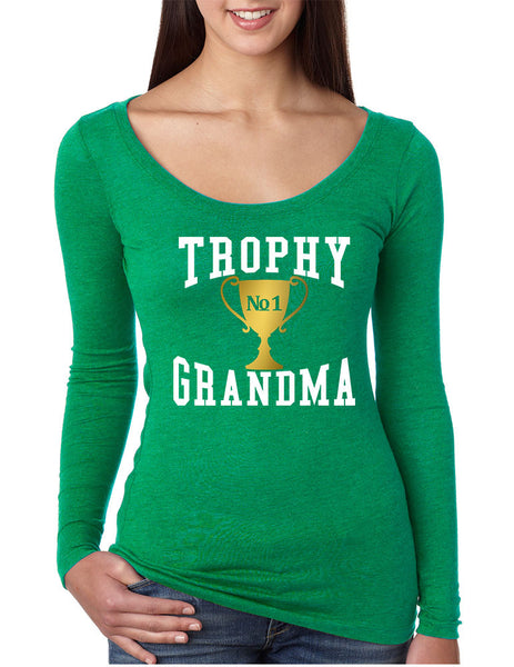 Women's Shirt Trophy Grandma Cool Xmas Gift Family Love Top - ALLNTRENDSHOP - 2