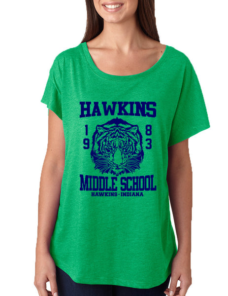 Women's Dolman Shirt Hawkins Middle School 1983 - ALLNTRENDSHOP - 2