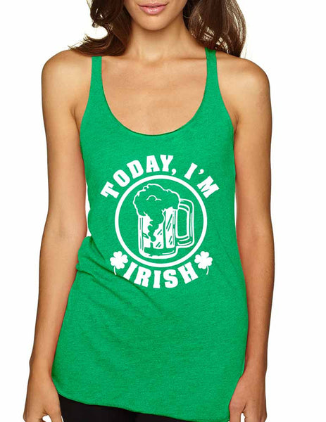 Today I'm Irish women tankop saint patricks day - ALLNTRENDSHOP - 2