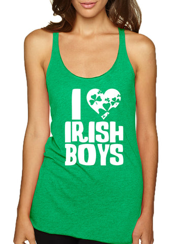 Women's Tank Top I Love Irish Boys St Patrick's Day Party Top