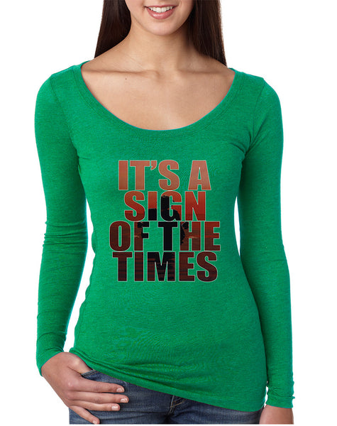 Women's Shirt It's A Sign Of The Times Styles Shirt Popular Top