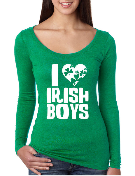 Women's Shirt I Love Irish Boys St Patrick's Day Party Shirt
