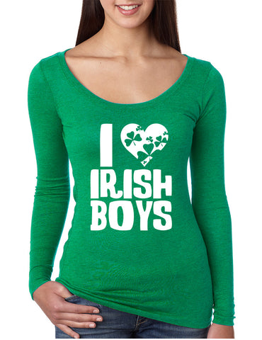 Women's Shirt I Love Irish Boys St Patrick's Day Party Shirt