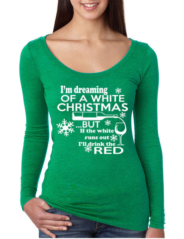 Women's Shirt Drunk Christmas Wine Alcohol Top Holiday Funny - ALLNTRENDSHOP - 1