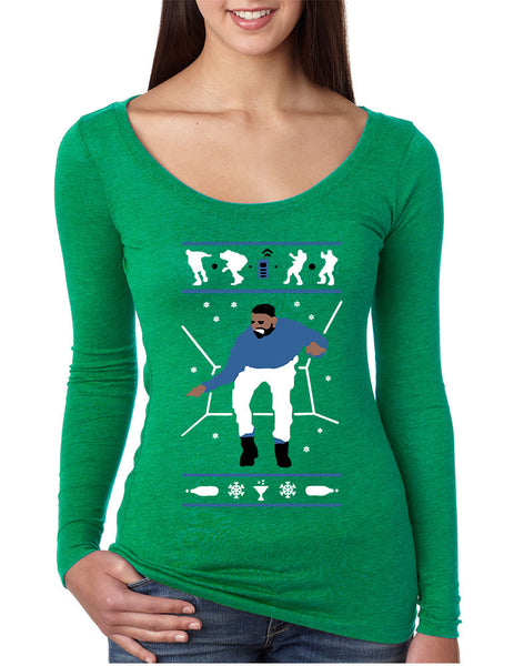 Women's Shirt Hotline Bling Blue Cool Xmas Gift Holiday Hotline Top - ALLNTRENDSHOP - 4