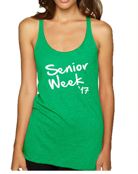 Women's Tank Top Senior Week 17 White Class Of 2017 Party