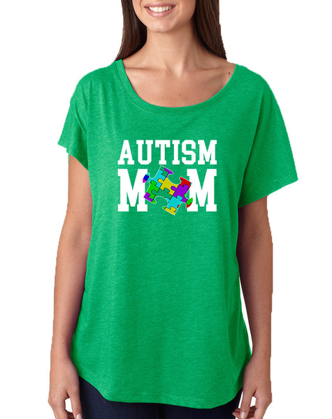 Women's Dolman Shirt Autism Mom Autistic Awareness Top