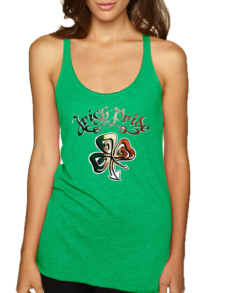 Women's Tank Top Irish Pride Shamrock St Patrick's Top