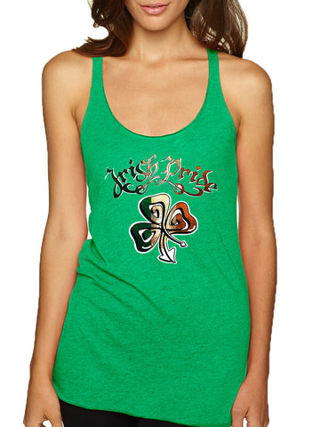 Women's Tank Top Irish Pride Shamrock St Patrick's Top