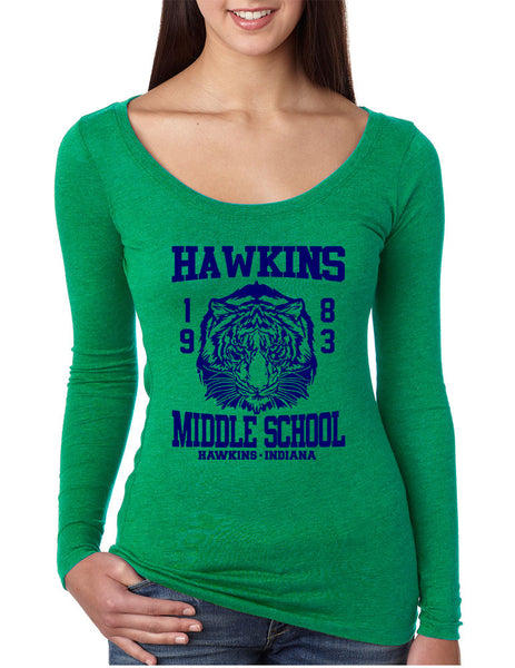 Women's Shirt Hawkins Middle School 1983 - ALLNTRENDSHOP - 3