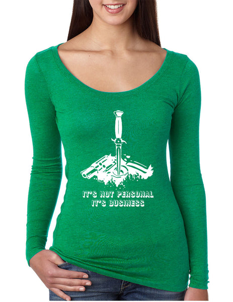 Women's Shirt It's Not Personal It's Business Funny Saying - ALLNTRENDSHOP - 6