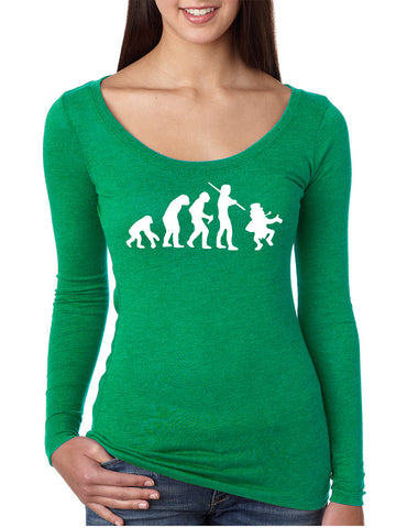 Women's Shirt Irish Evolution Leprechaun St Patrick's Shirt - ALLNTRENDSHOP - 1
