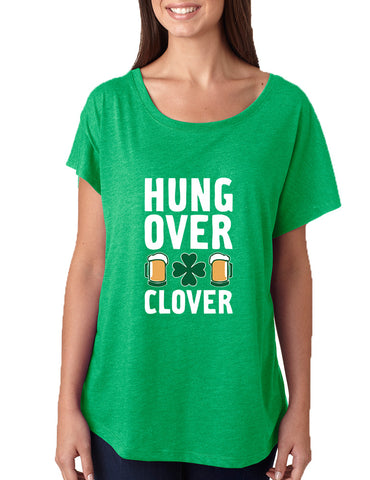 Women's Dolman Hungover Clover St Patrick's Day Party Tee