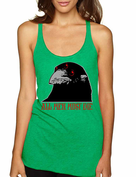 Three-eyed Crow All men must die women Triblend Tanktop - ALLNTRENDSHOP - 4