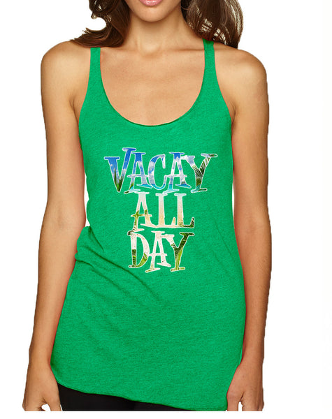 Women's Tank Top Vacay All Day Vacation Summer Beach Top