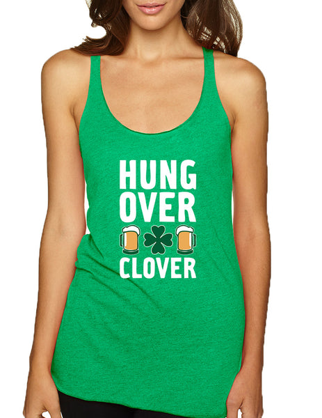 Women's Tank Top Hungover Clover St Patrick's Day Party
