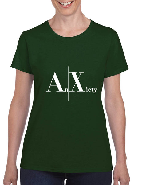 Women's T Shirt Anxiety An Xiety Shirt Trendy Tee Popular Yoga Top
